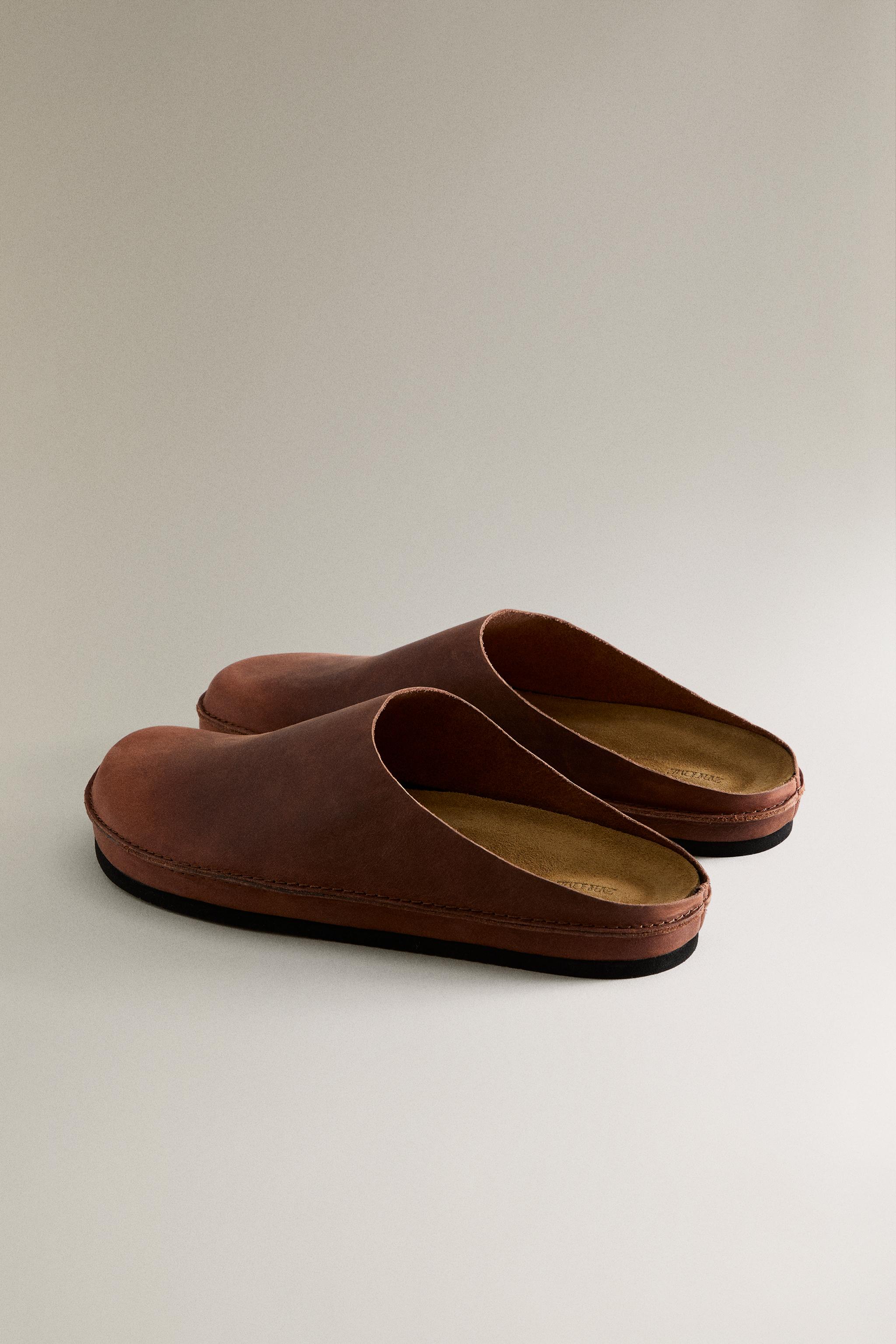 MINIMAL LEATHER MULES